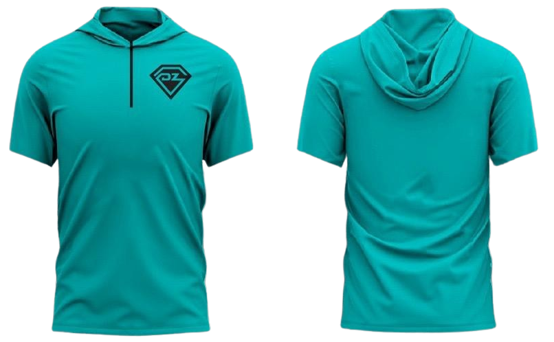 DZ Short Sleeve Hoodie w/ Zipper