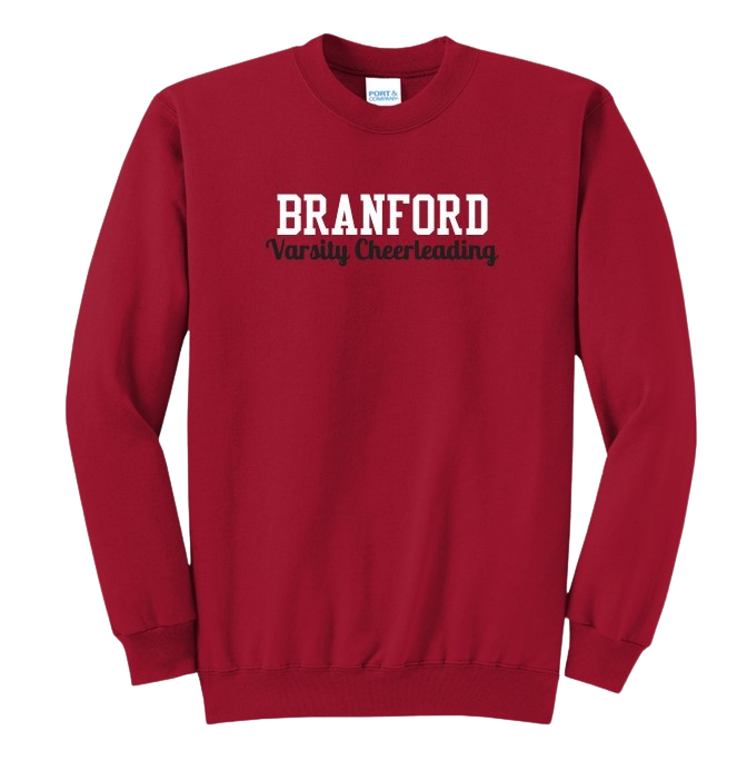 Branford Cheer Crewneck Sweatshirt Red